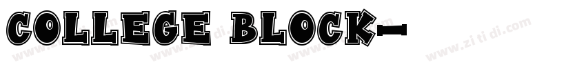 College Block字体转换